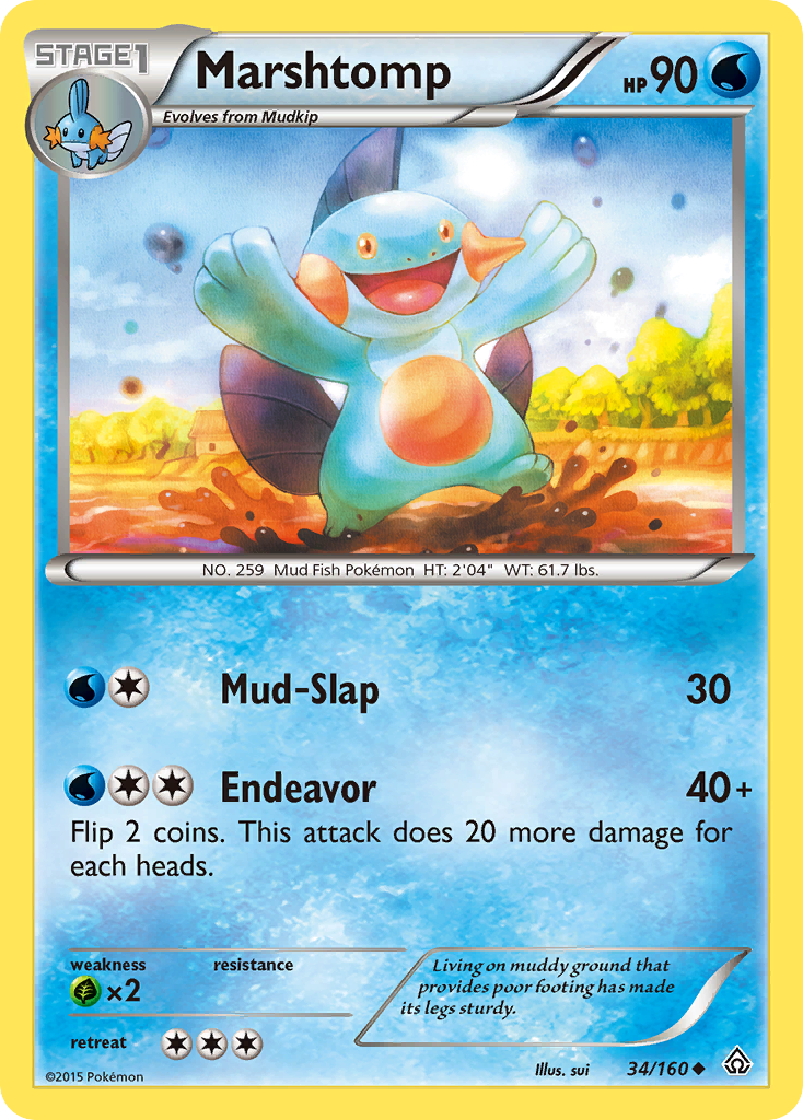 Marshtomp (34/160) [XY: Primal Clash] | Total Play