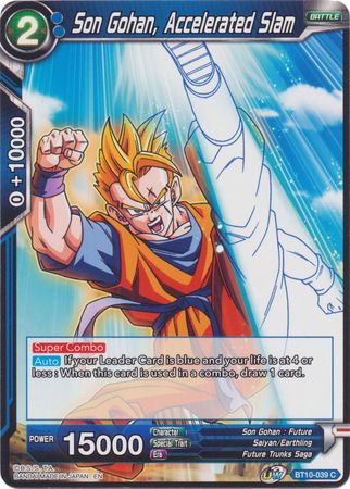 Son Gohan, Accelerated Slam (BT10-039) [Rise of the Unison Warrior 2nd Edition] | Total Play