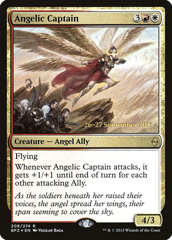 Angelic Captain [Battle for Zendikar Prerelease Promos] | Total Play