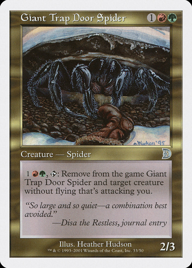 Giant Trap Door Spider [Deckmasters] | Total Play