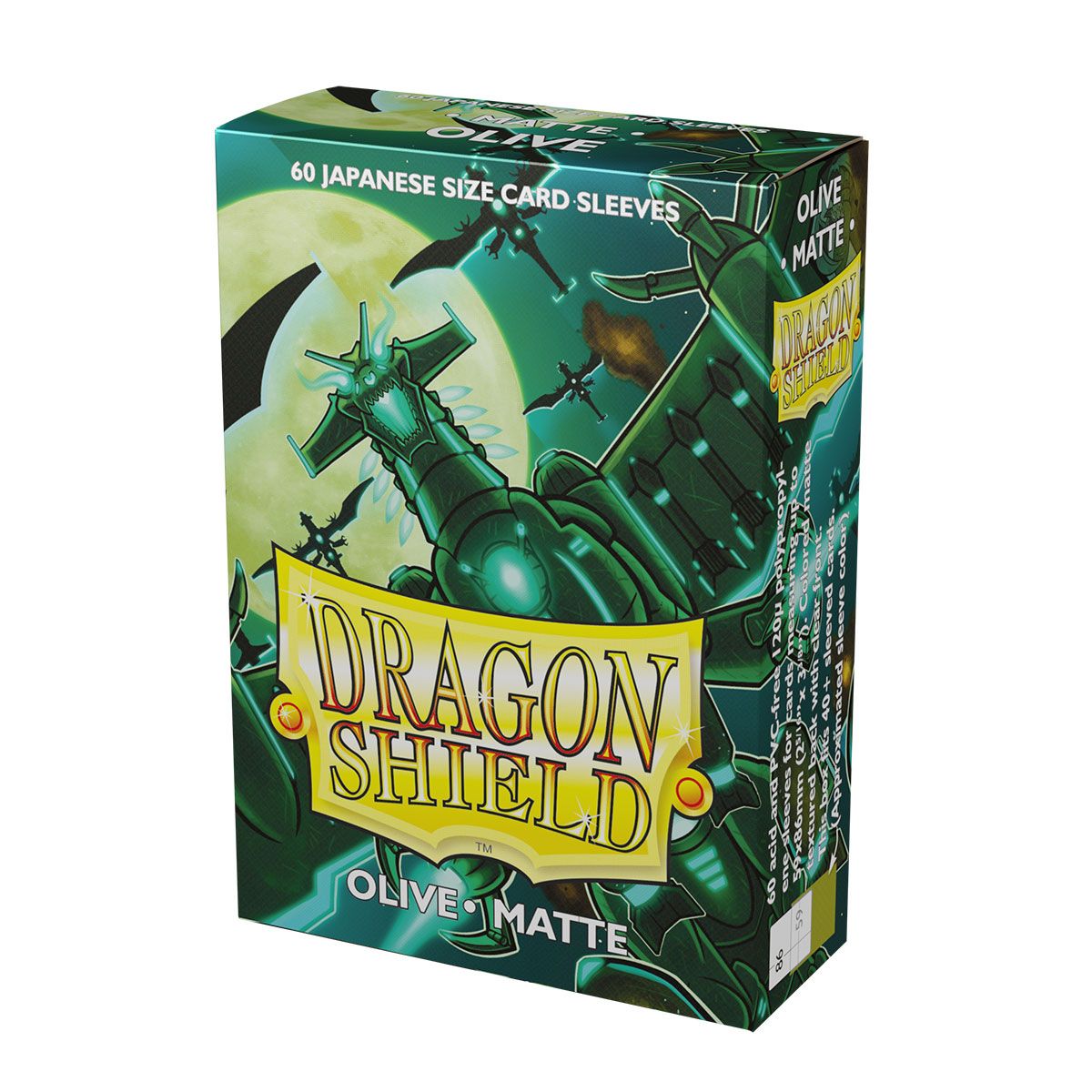 Dragon Shield: Japanese Size 60ct Sleeves - Olive (Matte) | Total Play