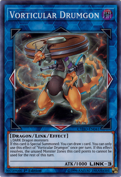 Vorticular Drumgon [CYHO-EN041] Super Rare | Total Play