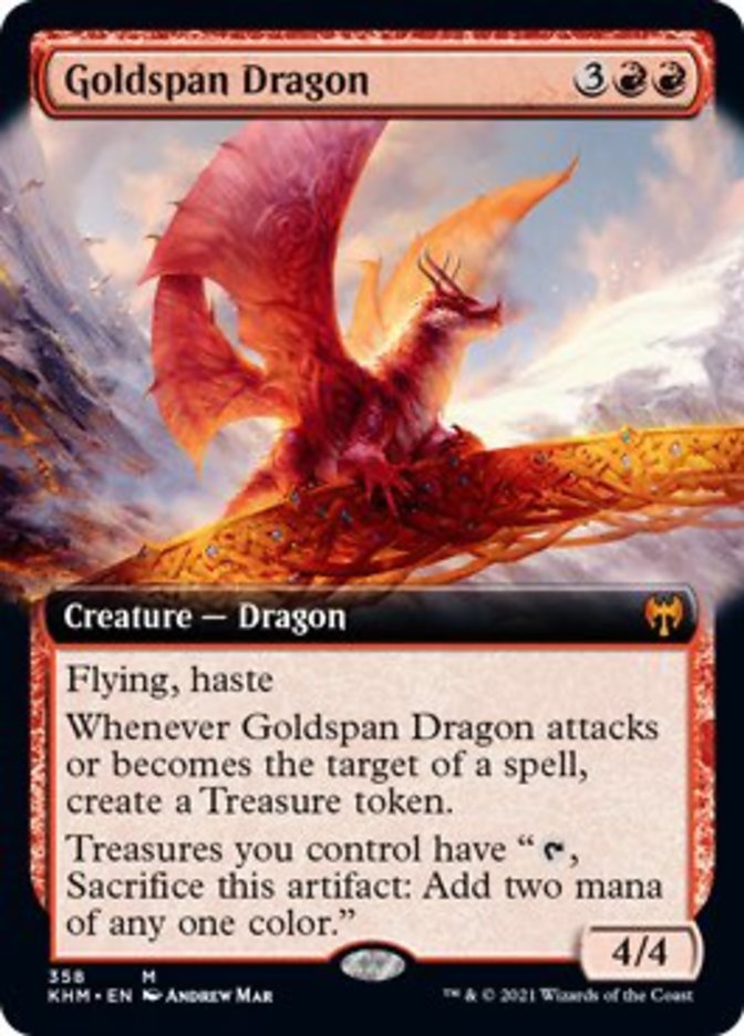 Goldspan Dragon (Extended Art) [Kaldheim] | Total Play