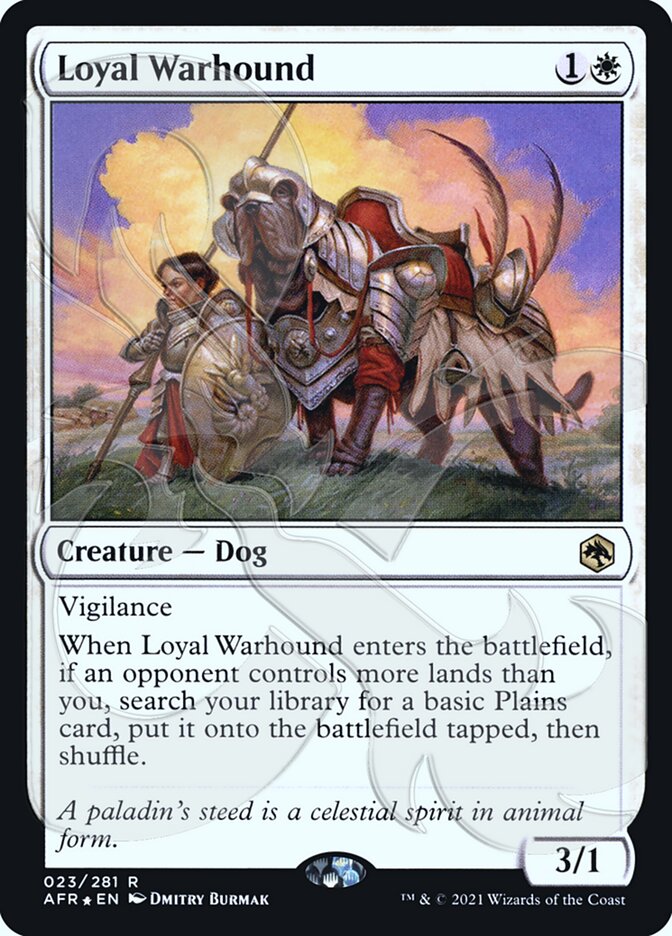 Loyal Warhound (Ampersand Promo) [Dungeons & Dragons: Adventures in the Forgotten Realms Promos] | Total Play