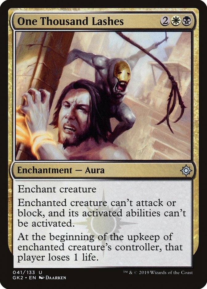 One Thousand Lashes [Ravnica Allegiance Guild Kit] | Total Play