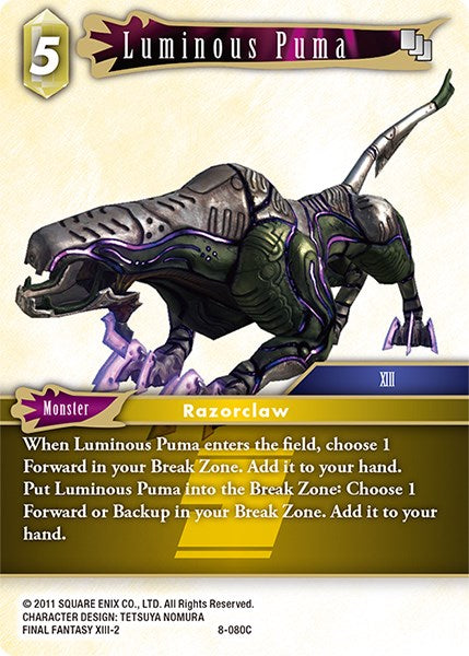 Luminous Puma [Opus VIII] | Total Play