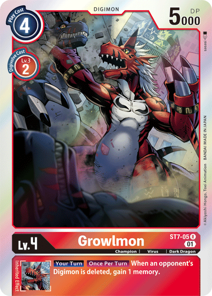 Growlmon [ST7-05] [Starter Deck: Gallantmon] | Total Play