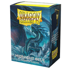Dragon Shield: Standard 100ct Sleeves - Midnight Blue (Matte) | Total Play