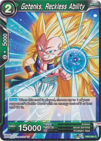 Gotenks, Reckless Ability (DB3-064) [Giant Force] | Total Play