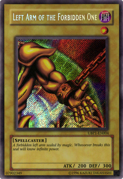 Left Arm of the Forbidden One [UBP1-EN004] Secret Rare | Total Play