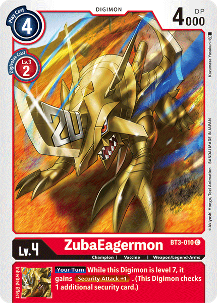 ZubaEagermon [BT3-010] [Release Special Booster Ver.1.5] | Total Play