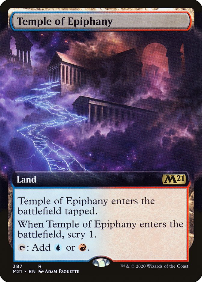 Temple of Epiphany (Extended Art) [Core Set 2021] | Total Play