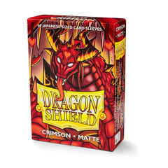 Dragon Shield: Japanese Size 60ct Sleeves - Crimson (Matte) | Total Play