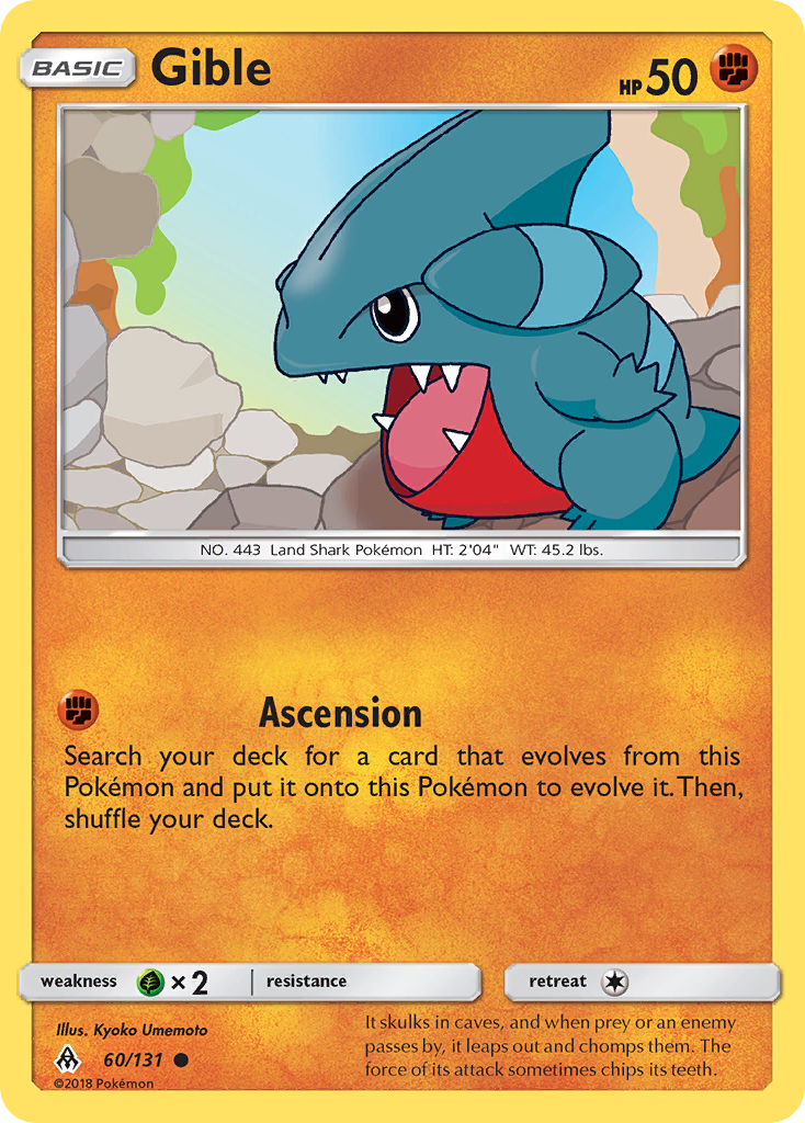 Gible (60/131) [Sun & Moon: Forbidden Light] | Total Play