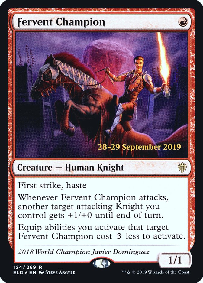 Fervent Champion [Throne of Eldraine Prerelease Promos] | Total Play