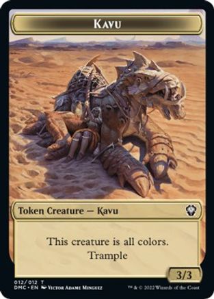 Kavu // Angel Double-Sided Token [Dominaria United Commander Tokens] | Total Play