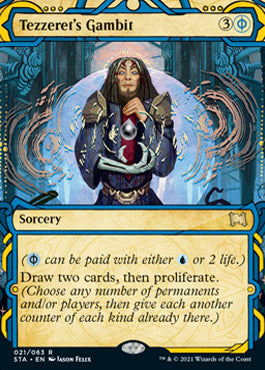 Tezzeret's Gambit (Foil Etched) [Strixhaven: School of Mages Mystical Archive] | Total Play