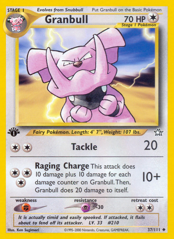 Granbull (37/111) [Neo Genesis 1st Edition] | Total Play