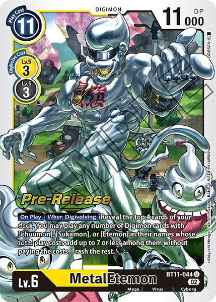 MetalEtemon [BT11-044] [Dimensional Phase Pre-Release Promos] | Total Play