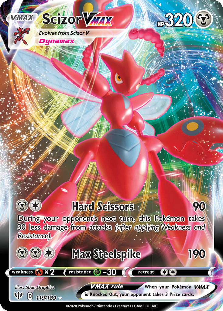 Scizor VMAX (119/189) [Sword & Shield: Darkness Ablaze] | Total Play