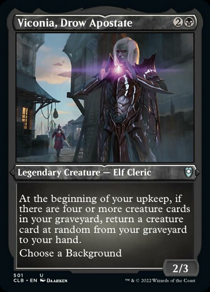 Viconia, Drow Apostate (Foil Etched) [Commander Legends: Battle for Baldur's Gate] | Total Play