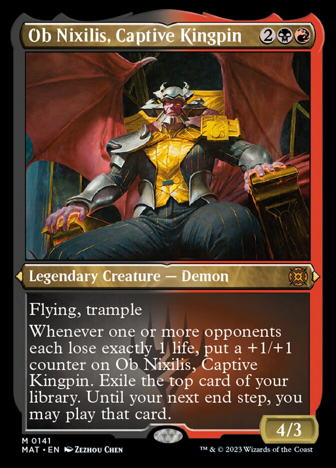 Ob Nixilis, Captive Kingpin (Foil Etched) [March of the Machine: The Aftermath] | Total Play