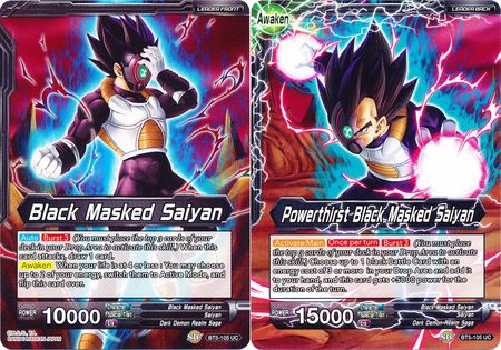 Black Masked Saiyan // Powerthirst Black Masked Saiyan (Giant Card) (BT5-105) [Oversized Cards] | Total Play