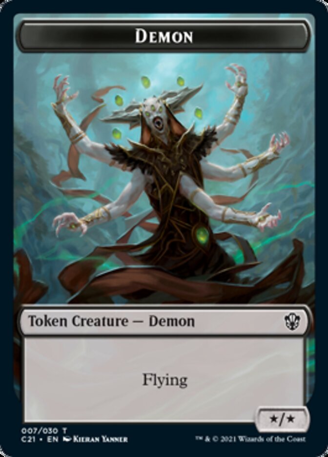 Demon // Fungus Beast Double-Sided Token [Commander 2021 Tokens] | Total Play