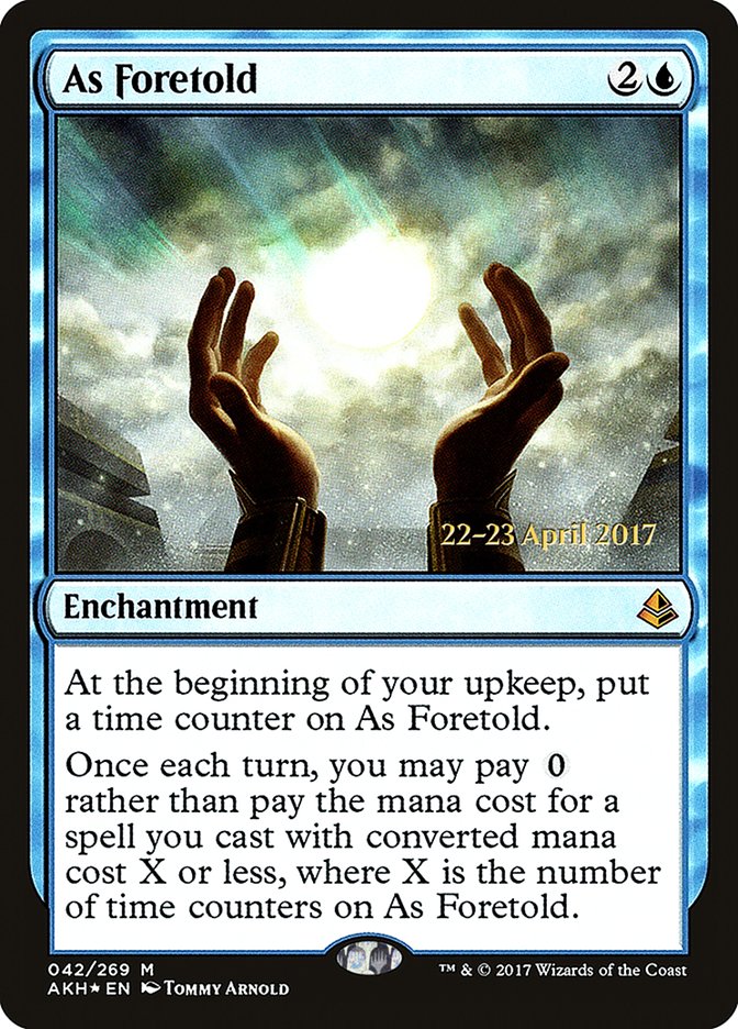 As Foretold [Amonkhet Prerelease Promos] | Total Play