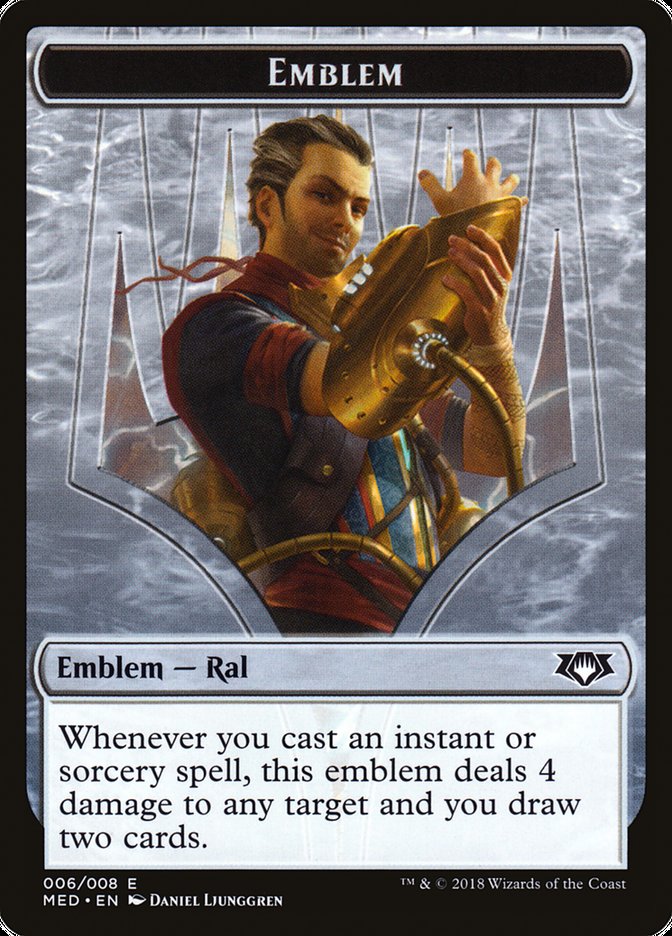 Ral, Izzet Viceroy Emblem [Mythic Edition Tokens] | Total Play