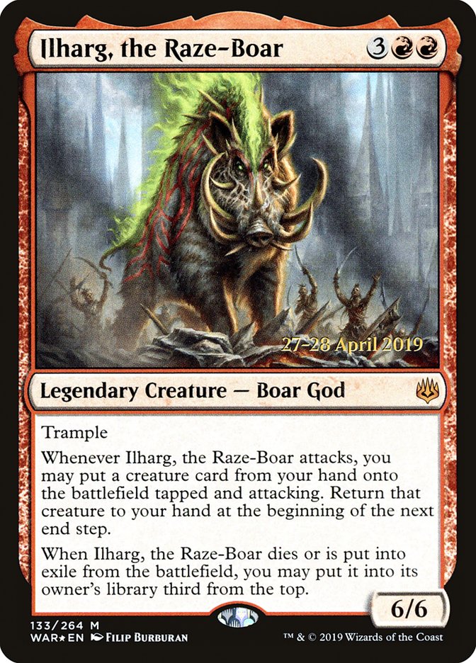 Ilharg, the Raze-Boar [War of the Spark Prerelease Promos] | Total Play