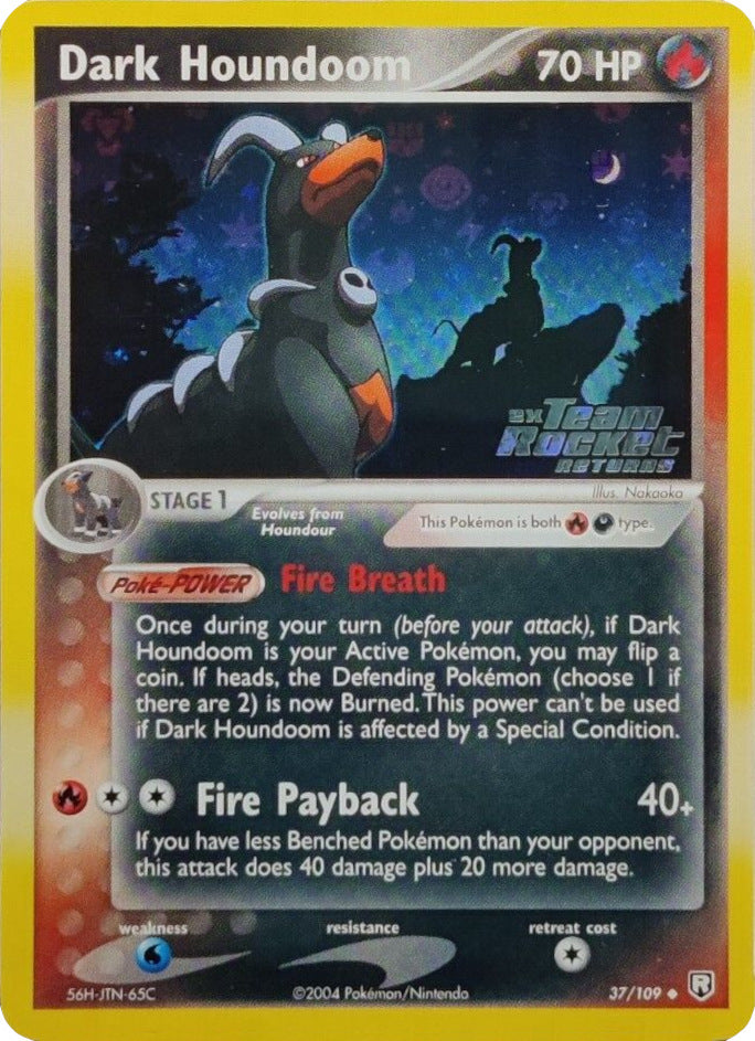 Dark Houndoom (37/109) (Stamped) [EX: Team Rocket Returns] | Total Play