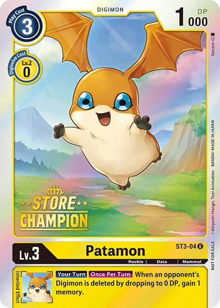 Patamon [ST3-04] (Store Champion) [Starter Deck: Heaven's Yellow Promos] | Total Play