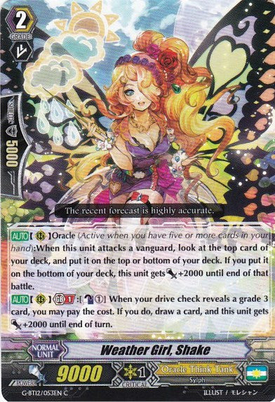 Weather Girl, Shake (G-BT12/053EN) [Dragon King's Awakening] | Total Play