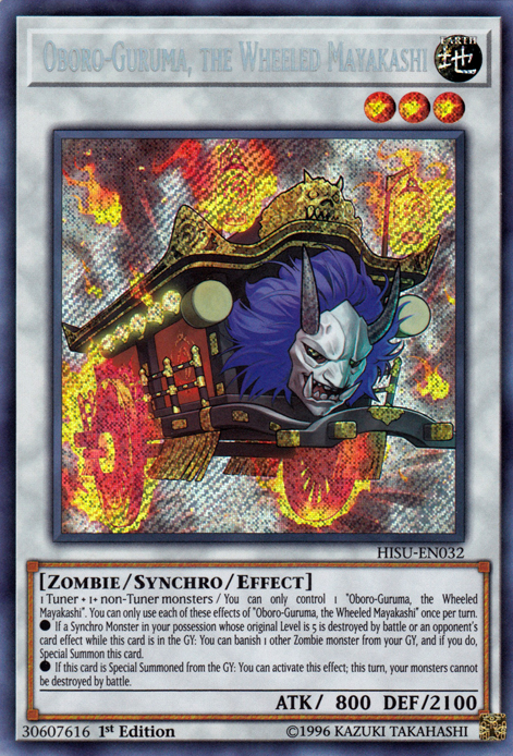 Oboro-Guruma, the Wheeled Mayakashi [HISU-EN032] Secret Rare | Total Play