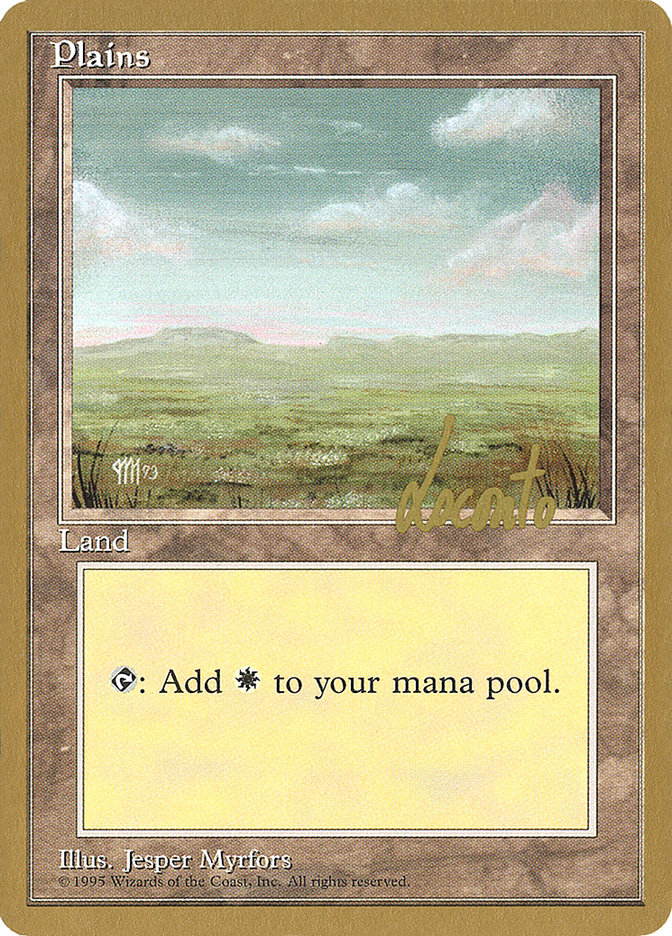 Plains (ml364) (Michael Loconto) [Pro Tour Collector Set] | Total Play