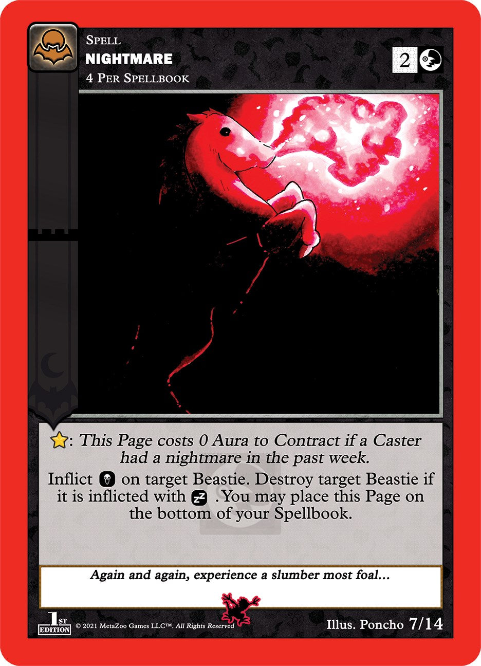 Nightmare (Moca Vampire) [Cryptid Nation: Nightfall First Edition Release Event Deck] | Total Play