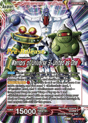 Paparoni // Warriors of Universe 3, United as One (BT20-002) [Power Absorbed Prerelease Promos] | Total Play