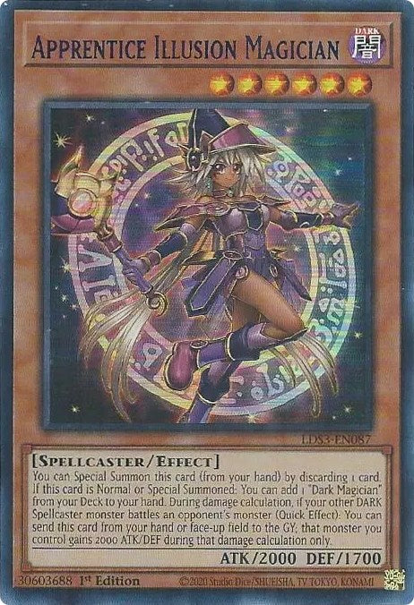 Apprentice Illusion Magician (Blue) [LDS3-EN087] Ultra Rare | Total Play