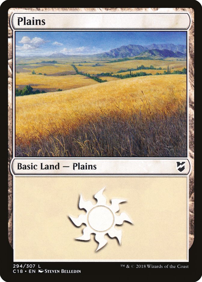 Plains (294) [Commander 2018] | Total Play