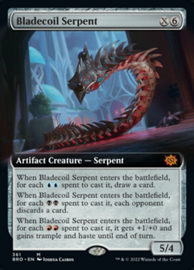 Bladecoil Serpent (Extended Art) [The Brothers' War] | Total Play