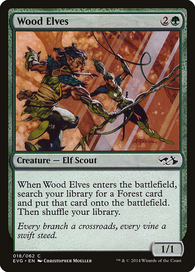 Wood Elves (Elves vs. Goblins) [Duel Decks Anthology] | Total Play