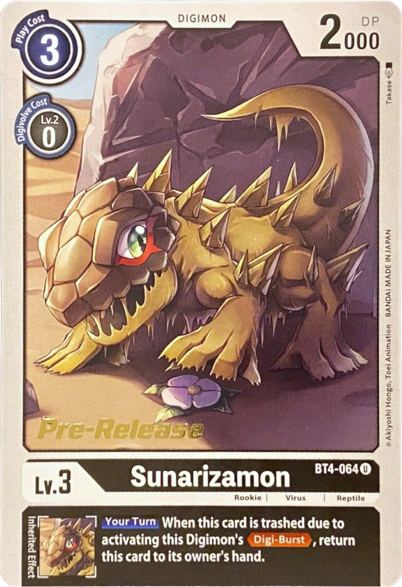 Sunarizamon [BT4-064] [Great Legend Pre-Release Promos] | Total Play