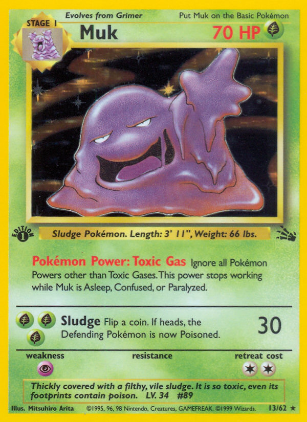 Muk (13/62) [Fossil 1st Edition] | Total Play