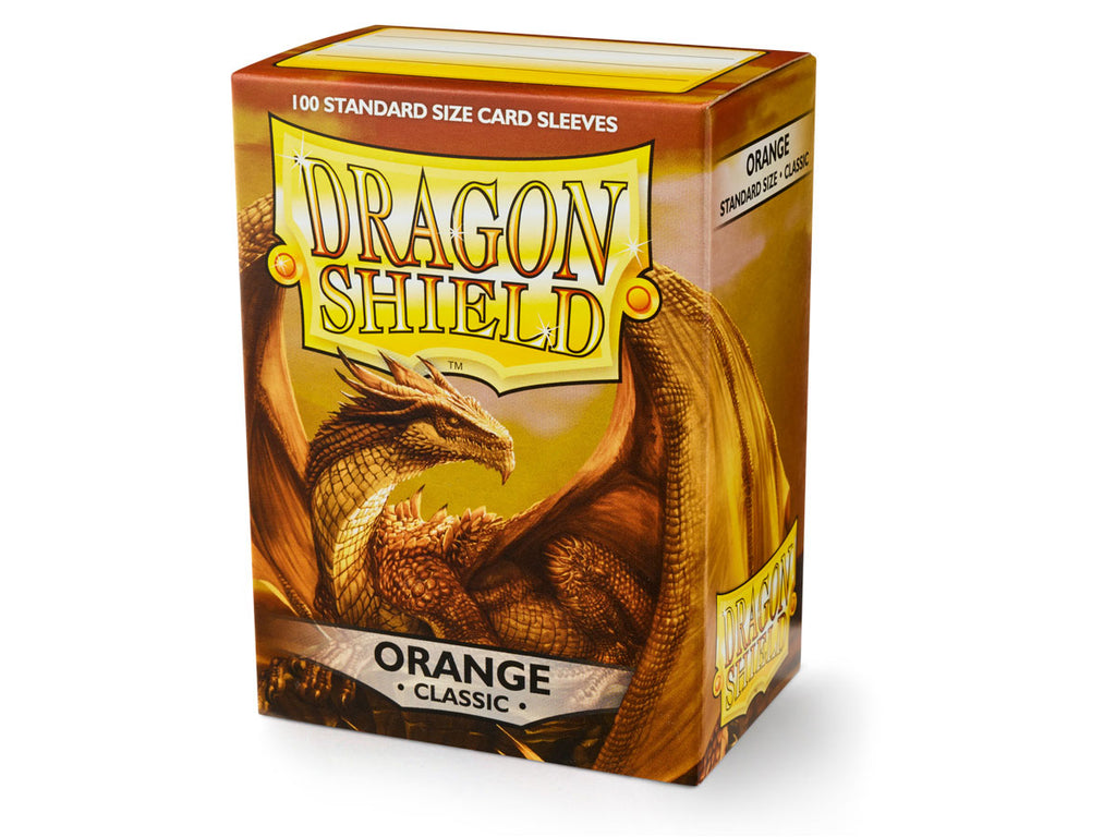 Dragon Shield: Standard 100ct Sleeves - Orange (Classic) | Total Play