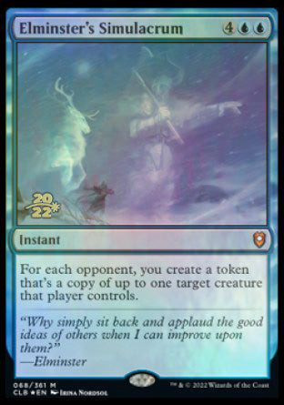 Elminster's Simulacrum [Commander Legends: Battle for Baldur's Gate Prerelease Promos] | Total Play