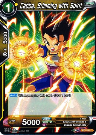 Cabba, Brimming with Spirit (BT7-082) [Assault of the Saiyans] | Total Play