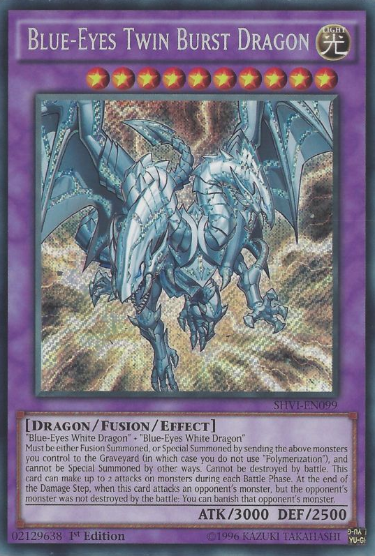 Blue-Eyes Twin Burst Dragon [SHVI-EN099] Secret Rare | Total Play