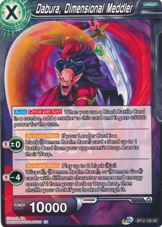 Dabura, Dimensional Meddler (BT12-125) [Vicious Rejuvenation] | Total Play