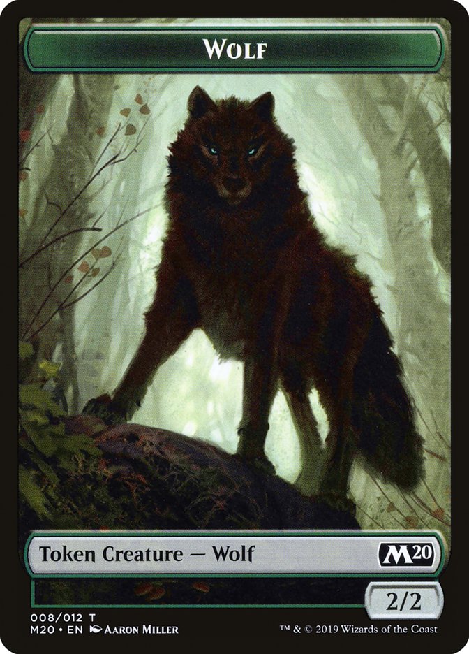 Zombie // Wolf Double-Sided Token [Game Night 2019 Tokens] | Total Play